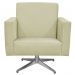 Poltrona Decorativa com Base Giratória Para Sala de Estar Helô L02 Suede Bege - Lyam Decor
