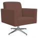 Poltrona Decorativa com Base Giratória Para Sala de Estar Helô L02 Suede Rosê - Lyam Decor