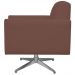 Poltrona Decorativa com Base Giratória Para Sala de Estar Helô L02 Suede Rosê - Lyam Decor