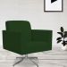 Poltrona Decorativa com Base Giratória Para Sala de Estar Helô L02 Suede Verde Musgo - Lyam Decor
