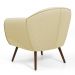 Poltrona Decorativa com Pés Palito Nina D02 Corano Bege C-26 - Lyam Decor