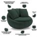 Poltrona Para Sala De Estar Decorativa Giratória Kira M03 Veludo Verde - Lyam Decor