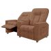 Poltrona Reclinável 2 Lugares Sala de Cinema Romeo F05 Veludo Terracota - Lyam Decor