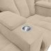 Poltrona Reclinável 3 lugares para Sala de Cinema Romeo F05 Suede Bege - Lyam Decor