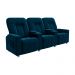 Poltrona Reclinável 3 lugares para Sala de Cinema Romeo F05 Veludo Azul Marinho - Lyam Decor