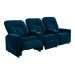 Poltrona Reclinável 3 lugares para Sala de Cinema Romeo F05 Veludo Azul Marinho - Lyam Decor