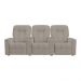 Poltrona Reclinável 3 lugares para Sala de Cinema Romeo F05 Veludo Capuccino - Lyam Decor