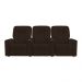 Poltrona Reclinável 3 lugares para Sala de Cinema Romeo F05 Veludo Marrom - Lyam Decor