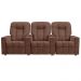 Poltrona Reclinável 3 lugares para Sala de Cinema Romeo F05 Veludo Terracota - Lyam Decor