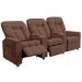 Poltrona Reclinável 3 lugares para Sala de Cinema Romeo F05 Veludo Terracota - Lyam Decor