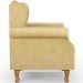 Poltrona de Amamentação Yara P02 com Puff Paris Luis Xv L02 Couríssimo Fendi - Lyam Decor