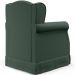 Poltrona de Amamentação com Balanço e Puff Elisa P02 Linho Verde Musgo - Lyam Decor