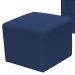 Poltrona de Amamentação com Balanço e Puff Elisa P02 Suede Azul Marinho - Lyam Decor