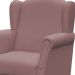 Poltrona de Amamentação com Balanço e Puff Elisa P02 Suede Rosê - Lyam Decor