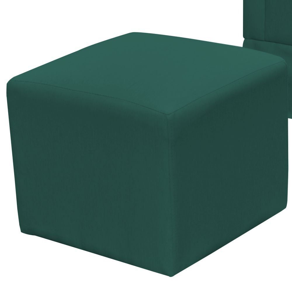 Poltrona de Amamentação com Balanço e Puff Elisa P02 Suede Verde Musgo - Lyam Decor