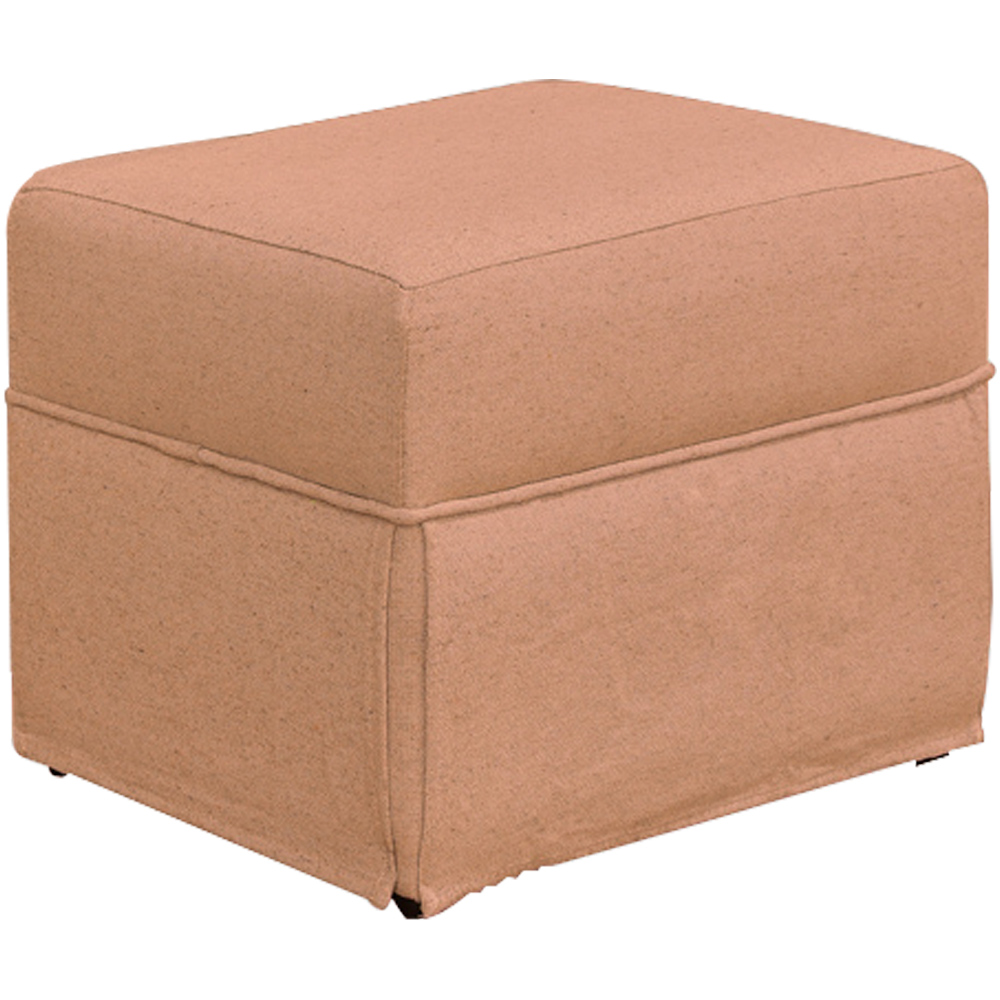 Poltrona de Amamentação com Balanço e Puff Helena P02 Capitonê Linho Rosê - Lyam Decor