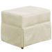 Poltrona de Amamentação com Balanço e Puff Helena P02 Capitonê Suede Bege - Lyam Decor