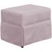 Poltrona de Amamentação com Balanço e Puff Helena P02 Capitonê Suede Rosê - Lyam Decor