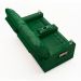 Poltrona do Papai Reclinável Cinema 2 Lugares Manual Baú USB Haifa F05 Facto Verde Musgo -Lyam Decor