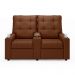 Poltrona do Papai Reclinável Cinema 2 Lugares Manual Baú USB Haifa F05 Veludo Terracota - Lyam Decor