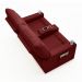 Poltrona do Papai Reclinável Cinema 2 Lugares Manual Baú USB Haifa F05 Veludo Vermelho - Lyam Decor