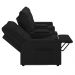 Poltrona do Papai Reclinável Cinema 3 Lugares Manual Baú USB Haifa F05 Facto Preto - Lyam Decor