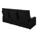 Poltrona do Papai Reclinável Cinema 3 Lugares Manual Baú USB Haifa F05 Veludo Preto - Lyam Decor
