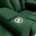 Poltrona do Papai Reclinável Manual 3 Lugares Sala de Cinema Romeo F05 Facto Verde - Lyam Decor