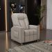 Poltrona do Papai Reclinável Romeo F05 Facto Bege - Lyam Decor