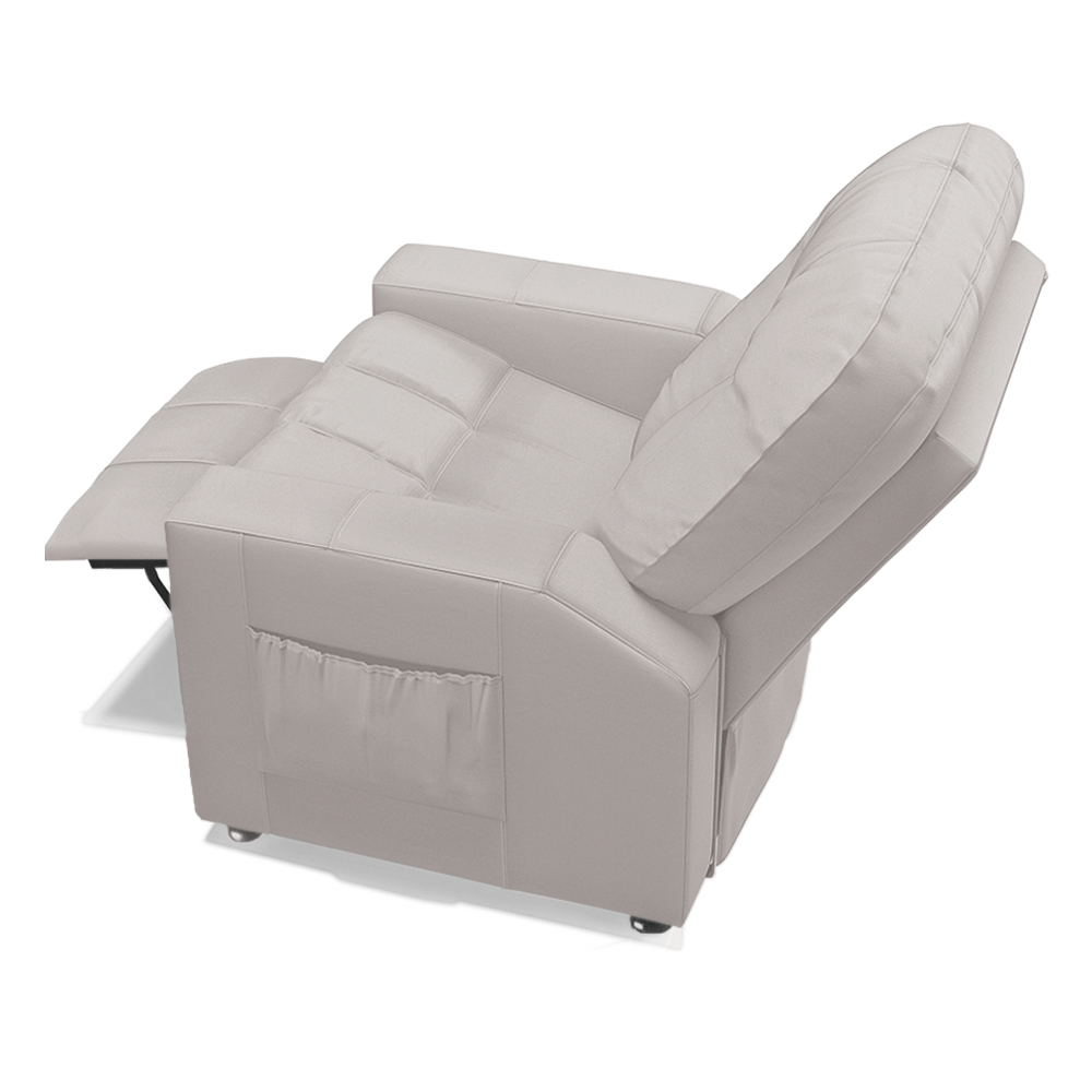 Poltrona do Papai Reclinável Romeo F05 Facto Bege - Lyam Decor