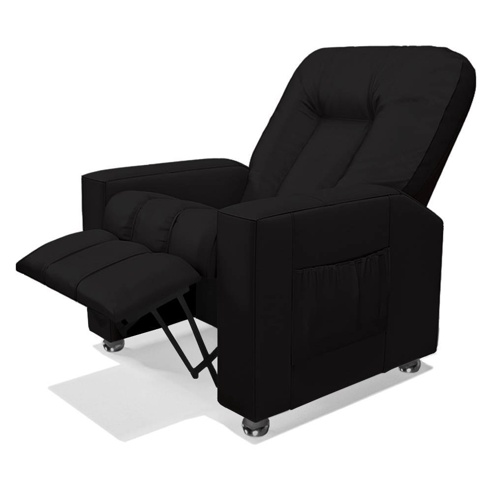 Poltrona do Papai Reclinável Romeo F05 Facto Preto - Lyam Decor