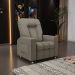 Poltrona do Papai Reclinável Romeo F05 Linho Bege - Lyam Decor