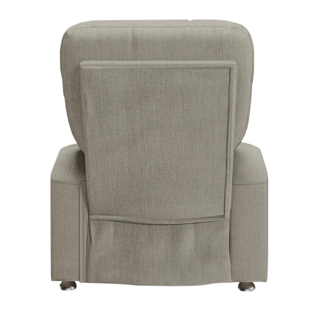 Poltrona do Papai Reclinável Romeo F05 Linho Bege - Lyam Decor