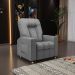 Poltrona do Papai Reclinável Romeo F05 Linho Cinza - Lyam Decor