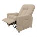 Poltrona do Papai Reclinável Romeo F05 Suede Bege - Lyam Decor