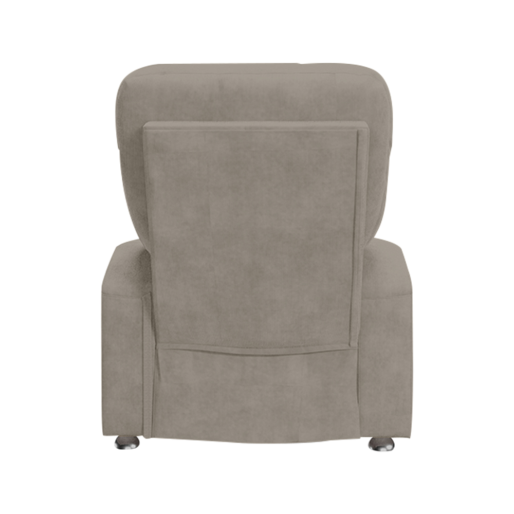 Poltrona do Papai Reclinável Romeo F05 Veludo Capuccino - Lyam Decor