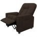 Poltrona do Papai Reclinável Romeo F05 Veludo Marrom - Lyam Decor