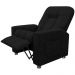 Poltrona do Papai Reclinável Romeo F05 Veludo Preto - Lyam Decor