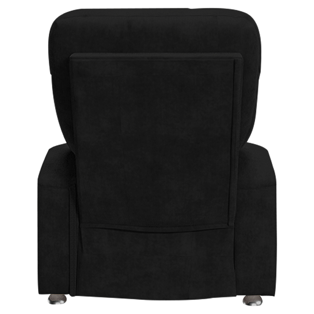 Poltrona do Papai Reclinável Romeo F05 Veludo Preto - Lyam Decor