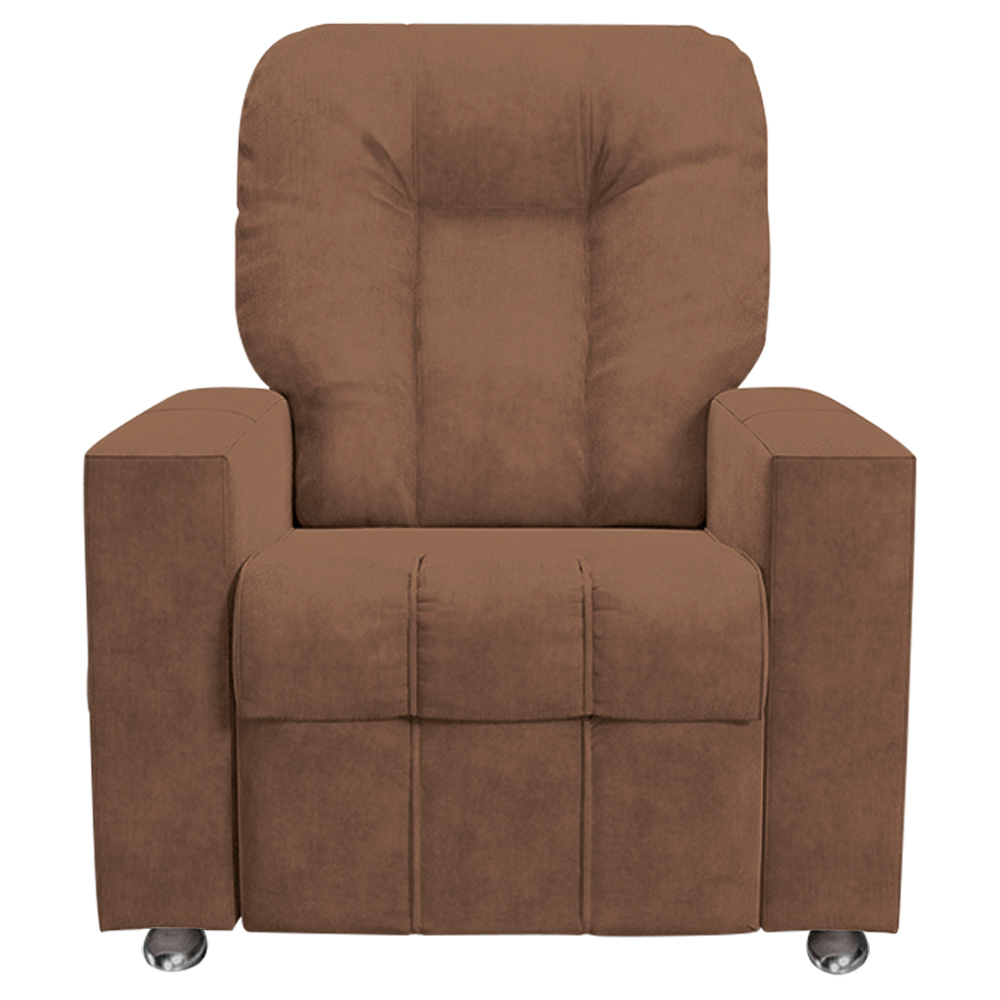 Poltrona do Papai Reclinável Romeo F05 Veludo Terracota - Lyam Decor