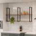 Prateleira Decorativa Industrial Multiuso 135cm Design D01 Demolição - Lyam Decor