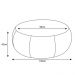 Puff Banqueta Decorativa Para Sala de Estar Golf D02 Tressê 1,05 Corano Branco C-12 - Lyam Decor