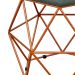 Puff Decorativo Aramado Bronze Six L02 Linho Chumbo - Lyam Decor