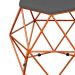 Puff Decorativo Aramado Bronze Six L02 Suede Cinza - Lyam Decor