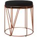 Puff Decorativo Aramado Bronze Zaya L02 Corano Preto - Lyam Decor