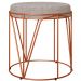 Puff Decorativo Aramado Bronze Zaya L02 Linho Bege - Lyam Decor