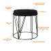 Puff Decorativo Aramado Preto Zaya L02 Corano Preto- Lyam Decor