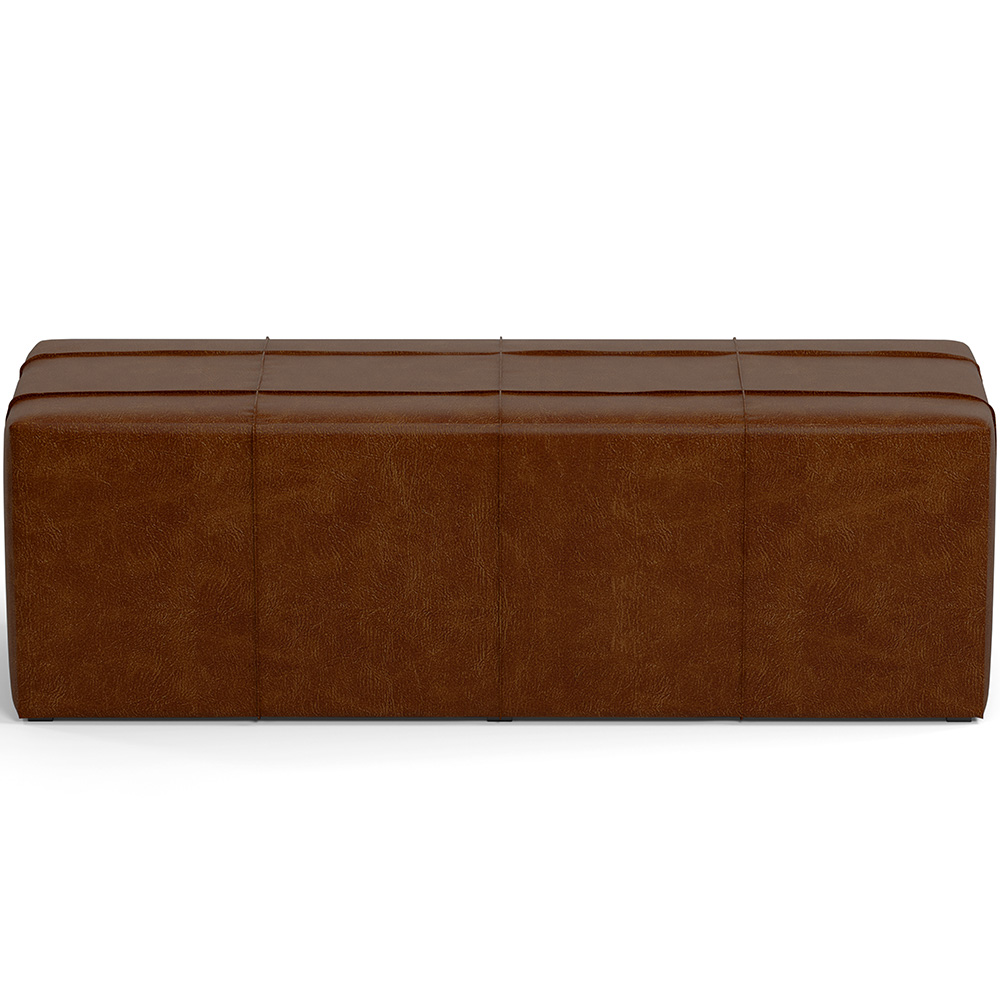 Puff Decorativo Living Sala de Estar 140 cm Roma W01 Couríssimo Marrom - Lyam