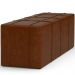 Puff Decorativo Living Sala de Estar 140 cm Roma W01 Couríssimo Marrom - Lyam