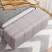 Puff Decorativo Living Sala de Estar 140 cm Roma W01 Linho Bege - Lyam